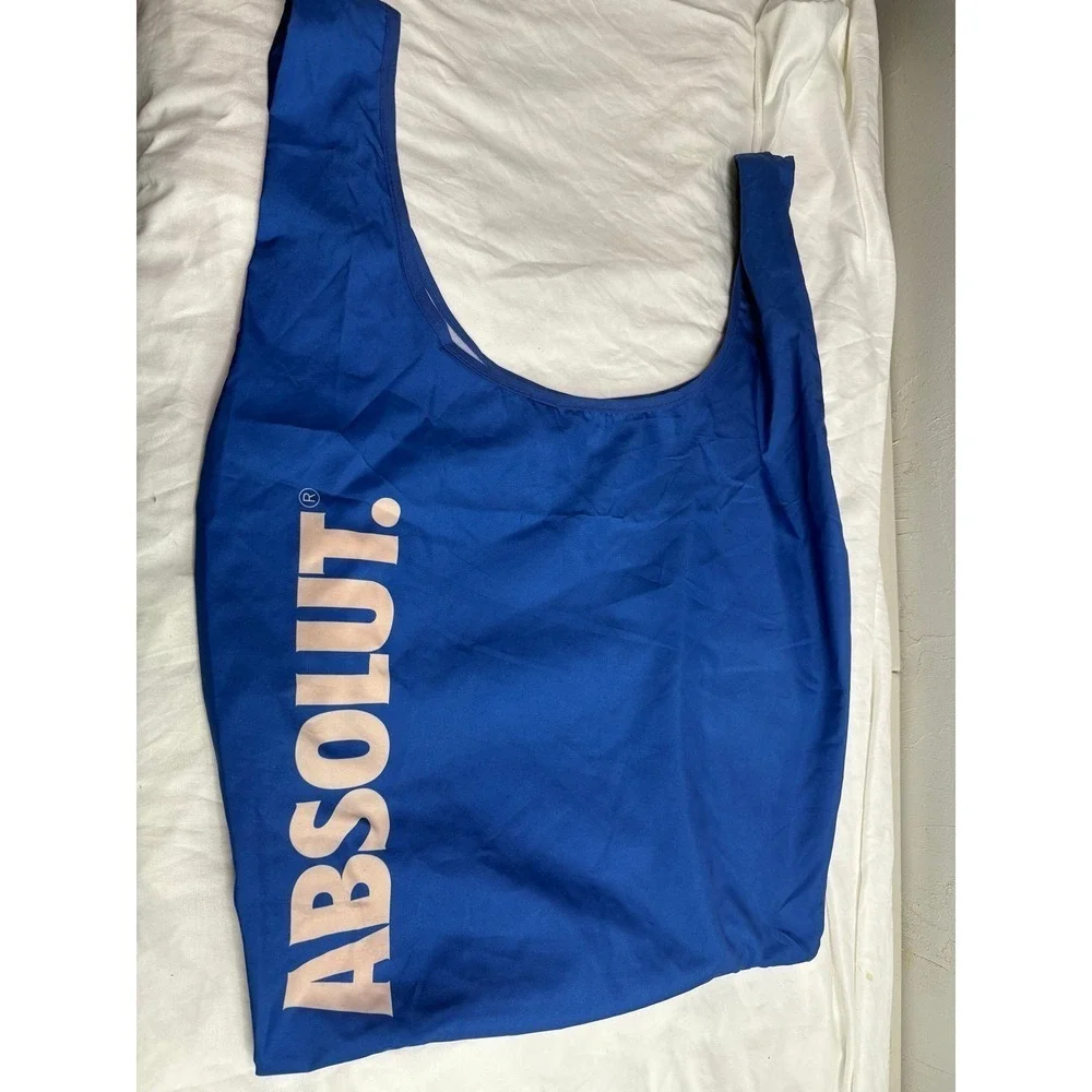 Blue Absolute vodka bag/ tote